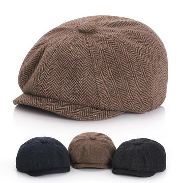 Newsboy cap for boys and girls in coffee color
