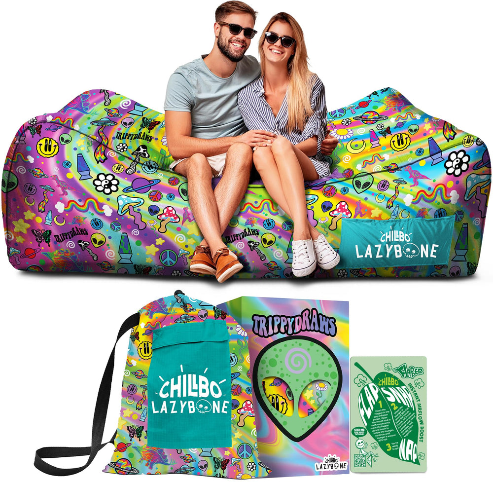 Chillbo LazyBone portable-setup enables easy relaxation on the go.