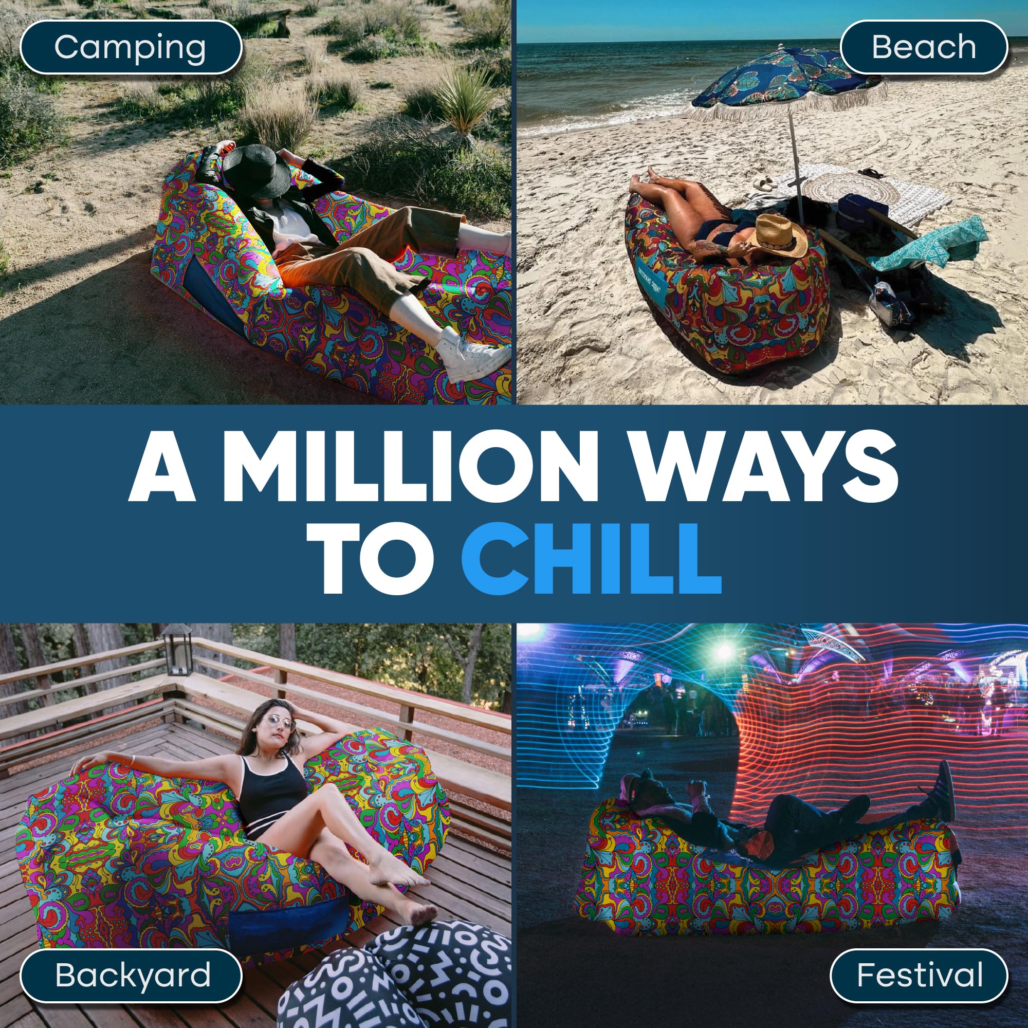 Chillbo Shwaggins couch side pockets keep essentials within easy reach.