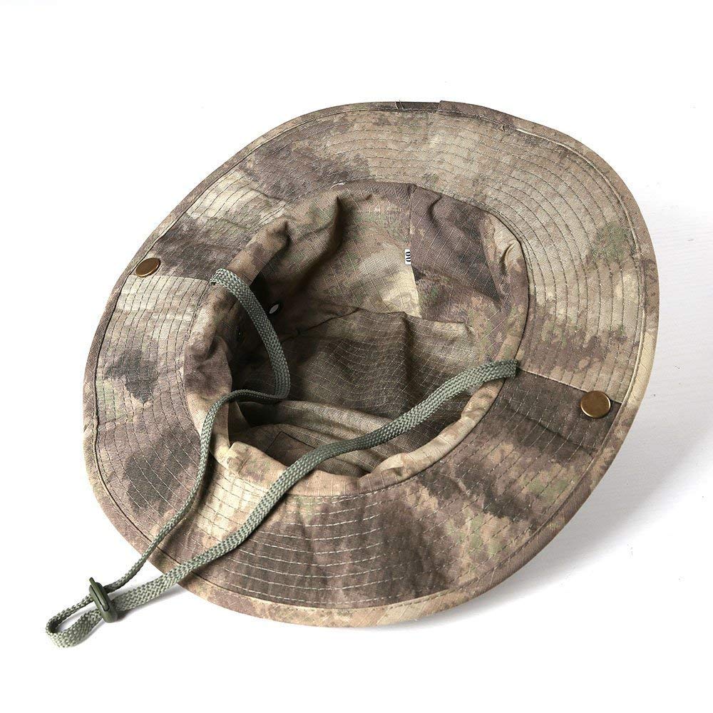Close-up of USA Patch on Chinmor Boonie Hat Grey
