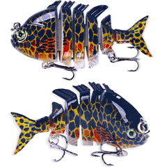 Chirsfairy micro jointed swimbait 2inch with 3D eyes entices predatory fish