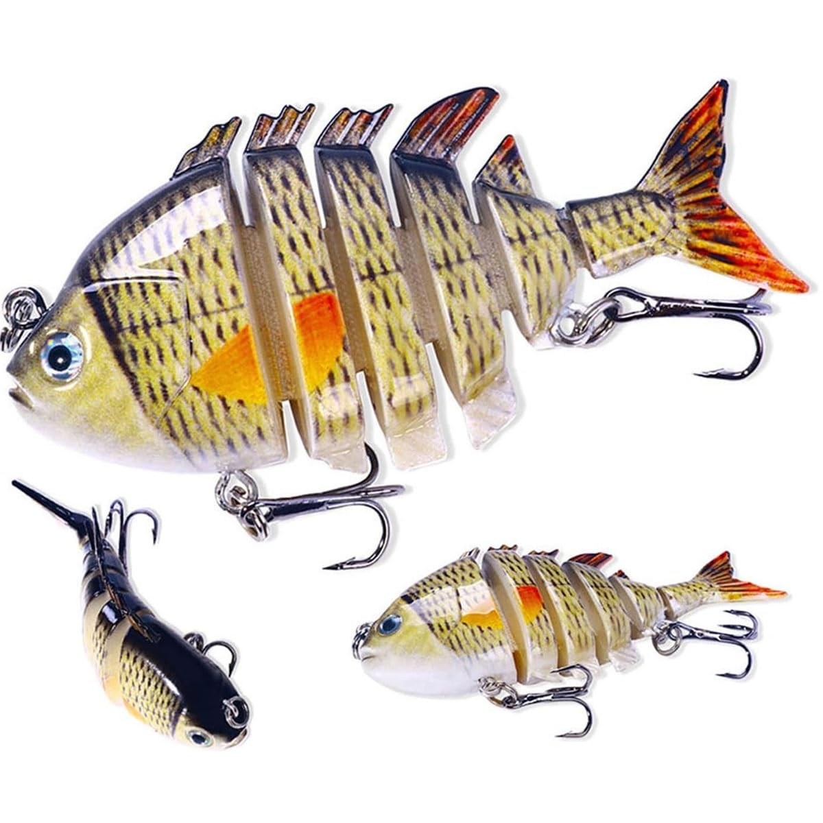 Chirsfairy micro jointed swimbait 2inch durable hooks withstand strong strikes