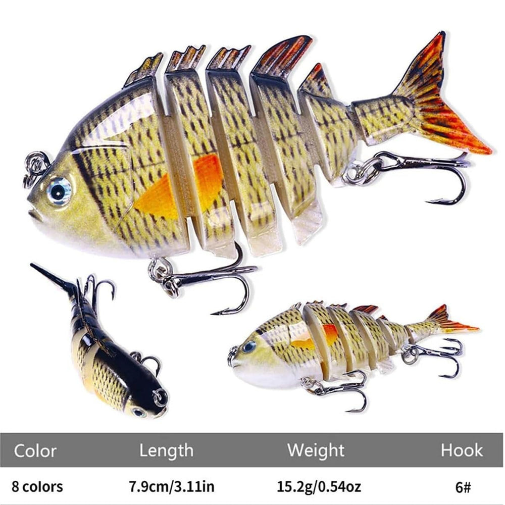 Chirsfairy micro jointed swimbait 2inch pearl coating reflective finish attracts fish
