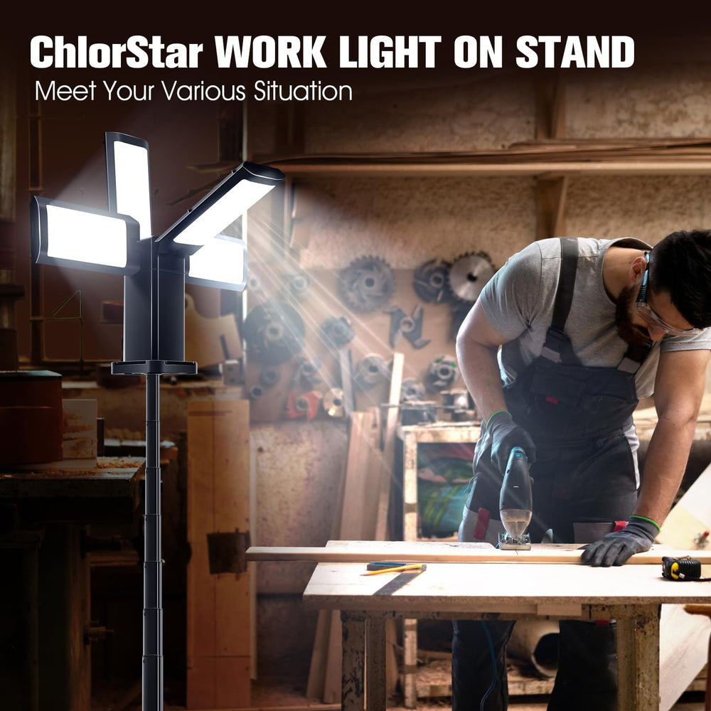 ChlorStar tripod stand reaches tall height for elevated lighting