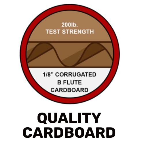 CHLTargets cardboard target on 200 lb corrugated cardboard with vertical E flute.