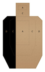 CHLTargets USPSA torso front view target for precision practice and scoring.