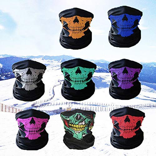 Chrism skull bandana complements cycling outfits for versatile outdoor use.