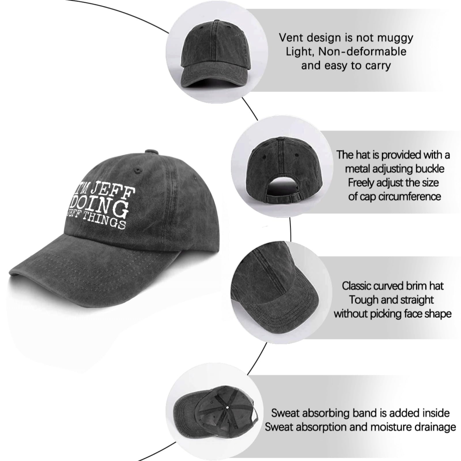 Lifestyle image of man wearing the baseball cap
