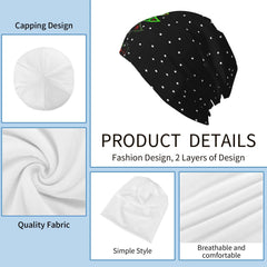 One size fits all beanie close-up fabric detail