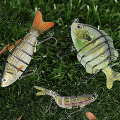 Boxed set with 6-section and 8-section imitation lures