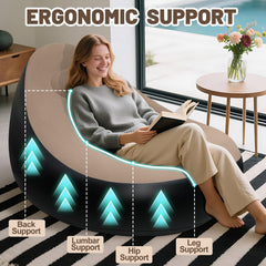Chsuiwe inflatable chair with quick-inflation valve enables fast setup for camping