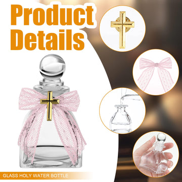 Chuangdi lace bow adornment adds vintage charm to sacred bottles