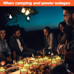 Chuarry candle creates ambient table glow for dinners.