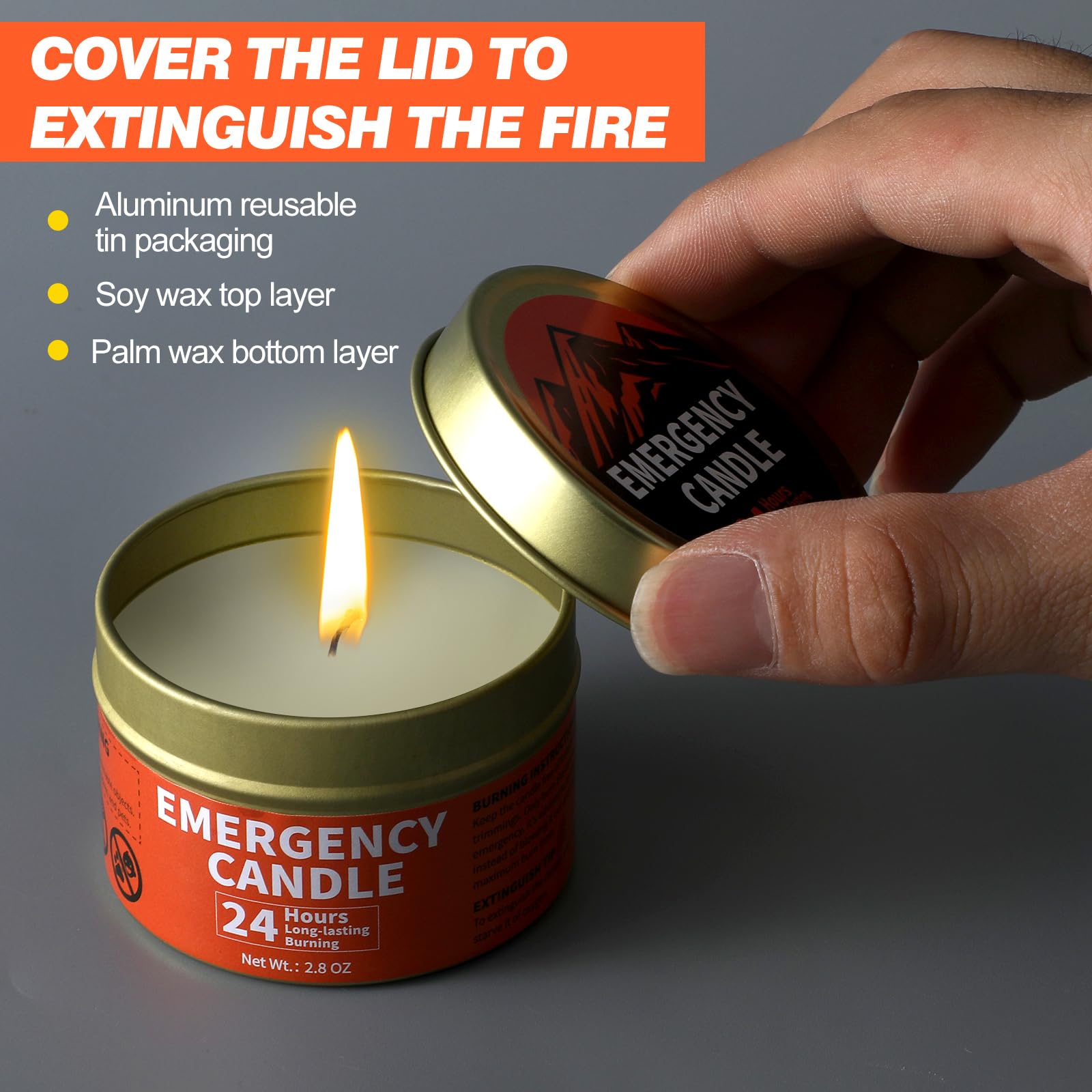 Chuarry candle delivers bright, steady flame with minimal odor.