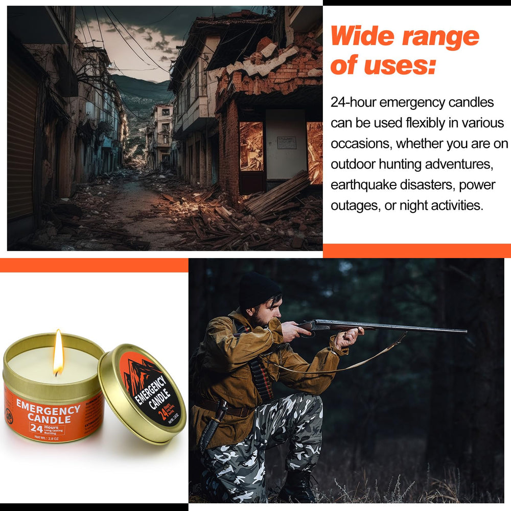 Chuarry candle ideal for camping and outdoor activities.