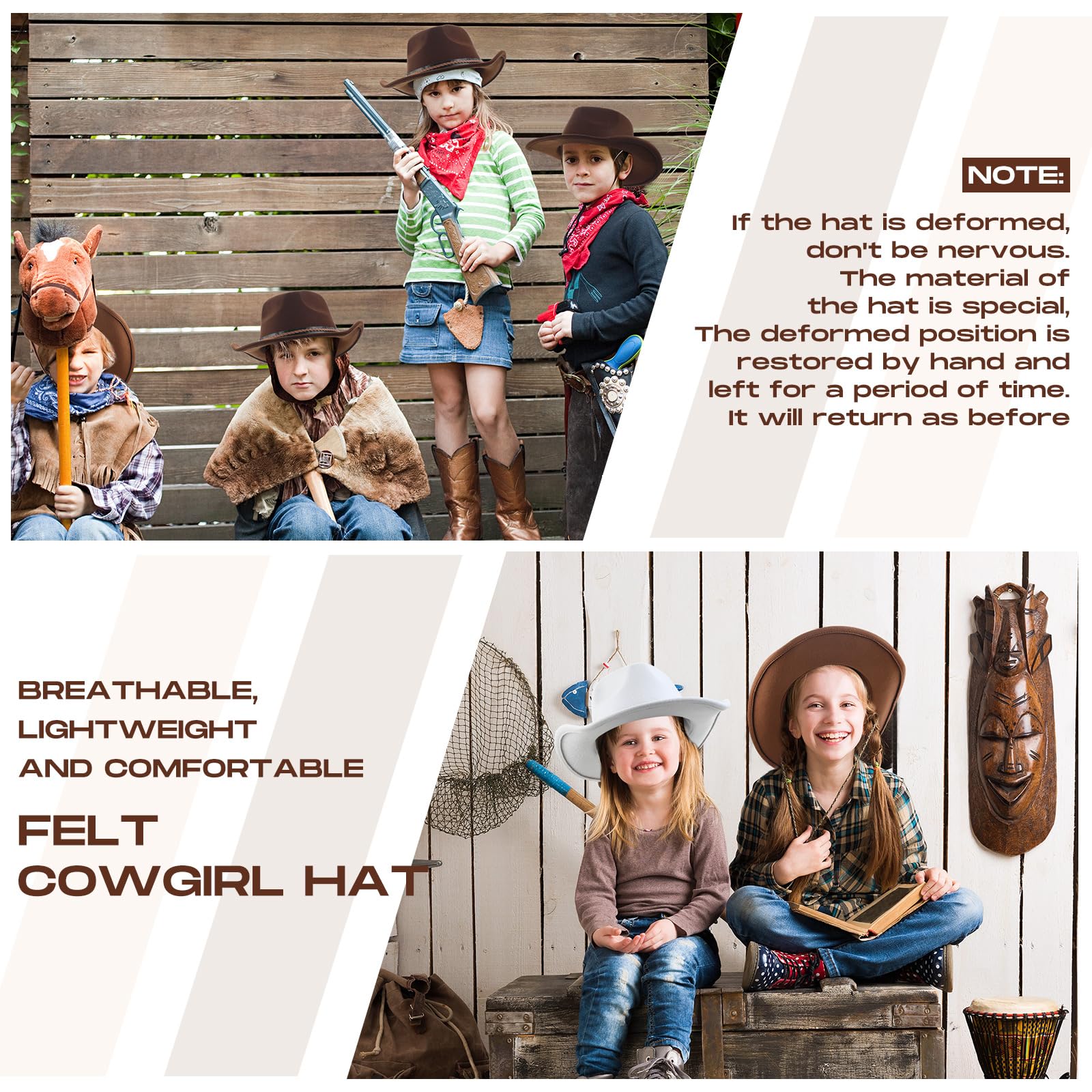 Chuarry four-piece cowboy hat set display