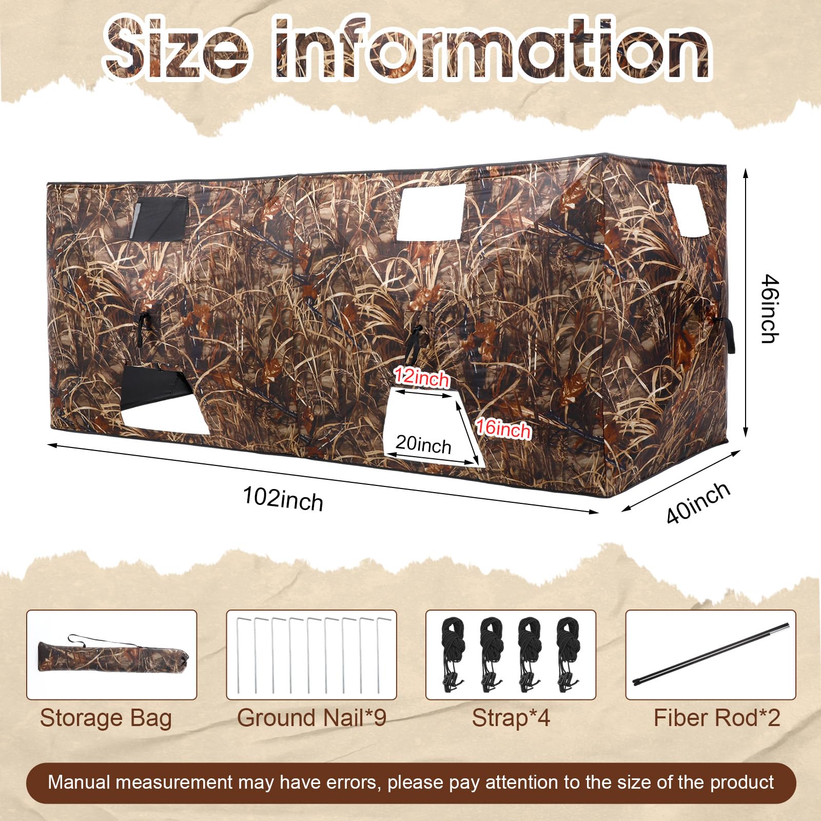 Chunm duck blind camo in woodland aids concealment for stealthy hunts