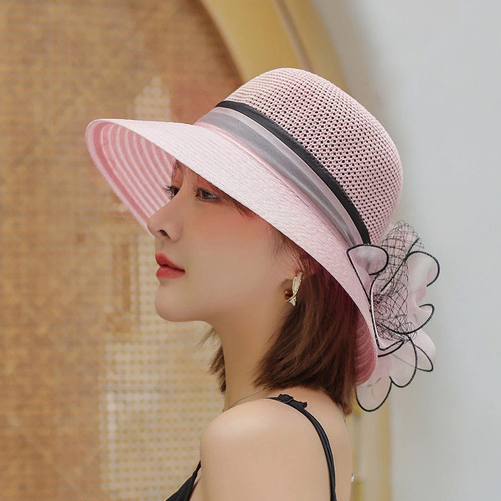 Church-appropriate organza fascinator for spring church gatherings.