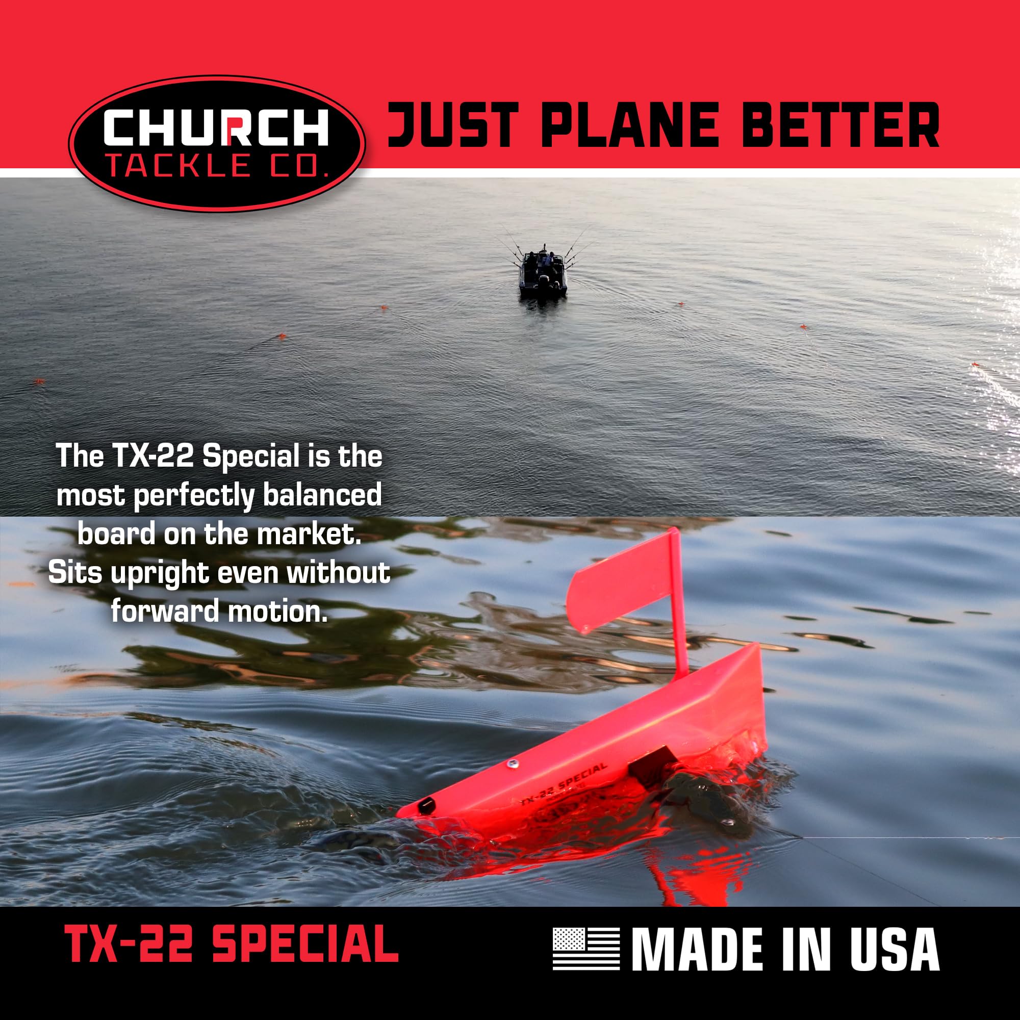 Church Tackle TX-22 Special Made in USA construction signals durability.