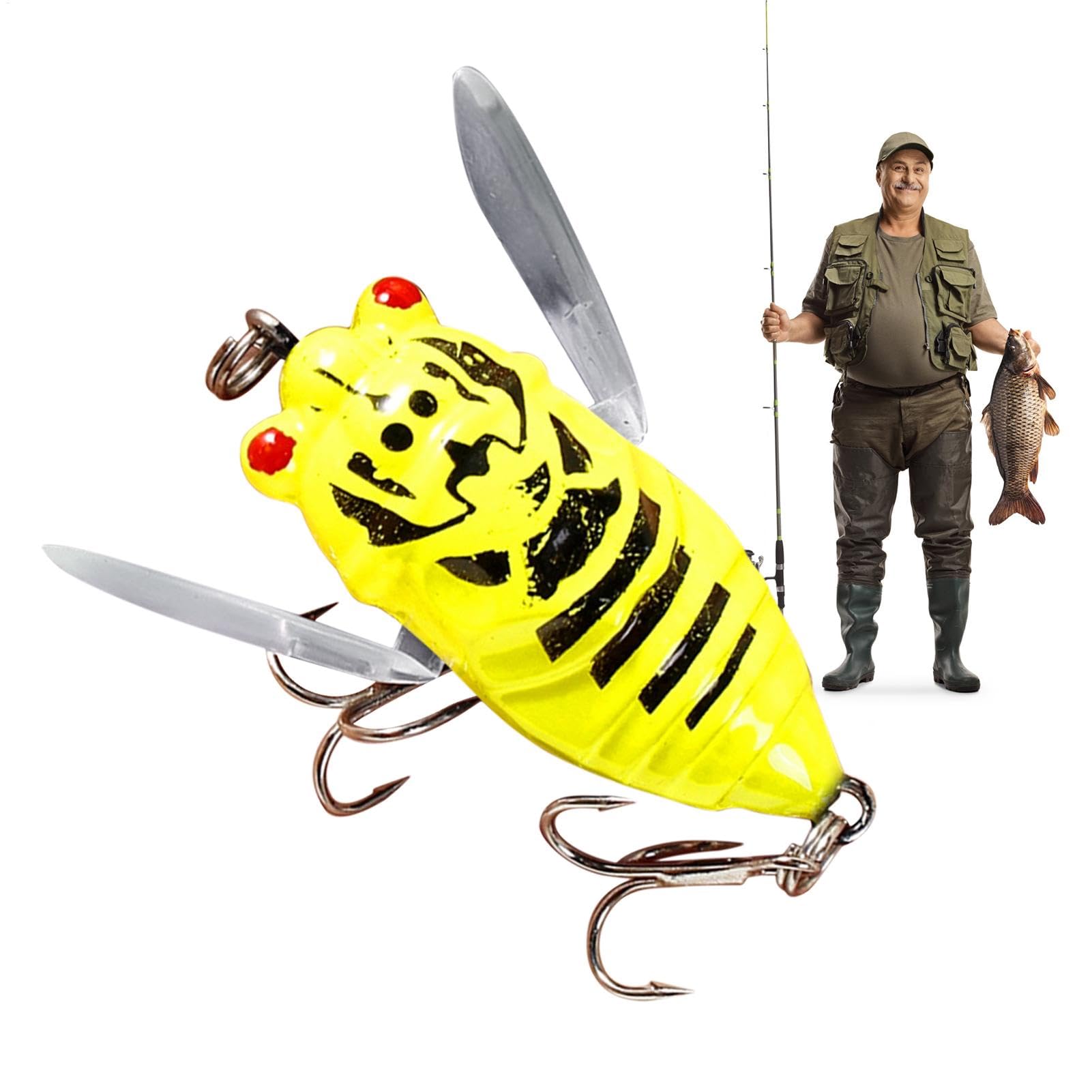 Cicada Fishing Catcher bass catch performance improves fishing opportunities.