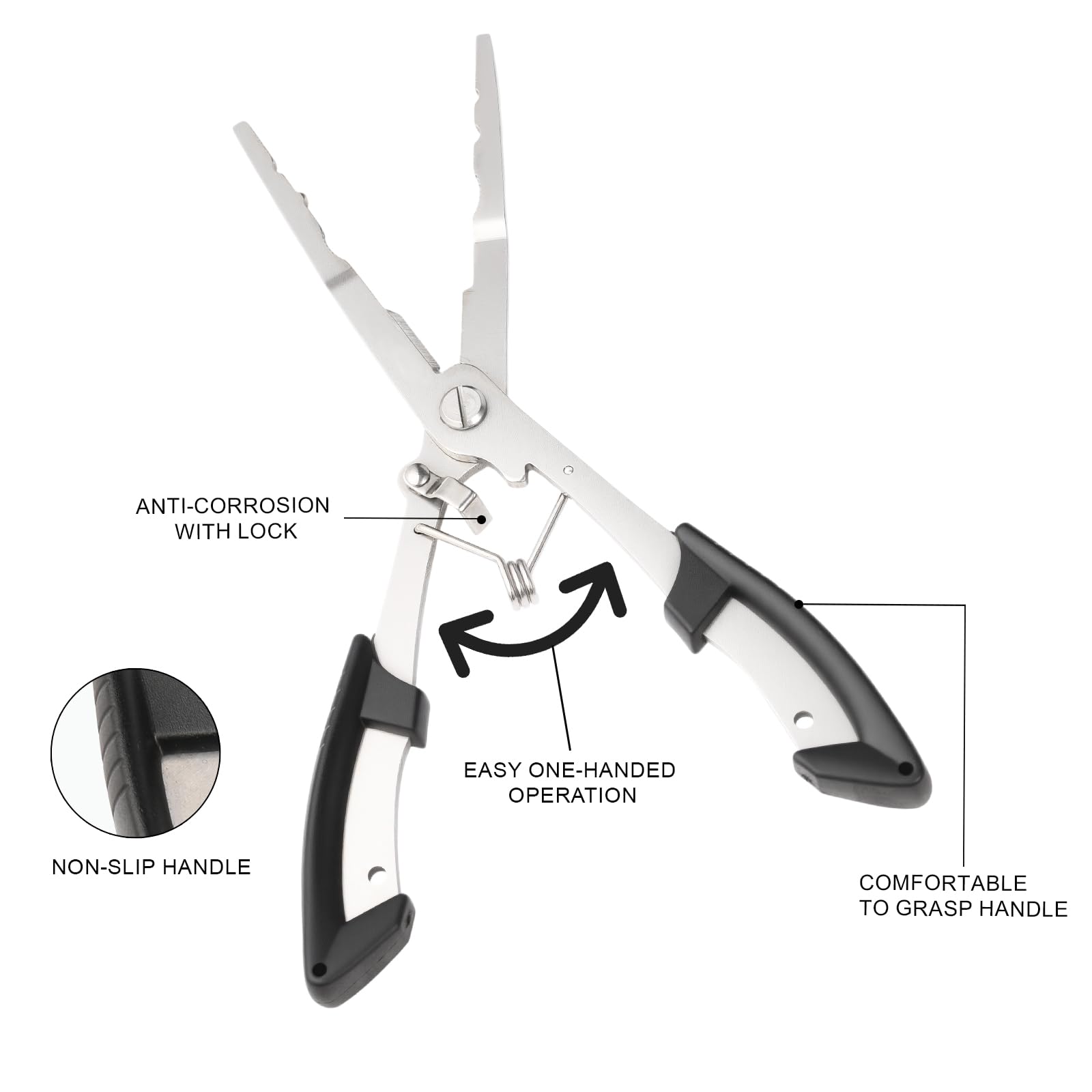 Lightweight ergonomic 8.26 inch design with comfortable grip
