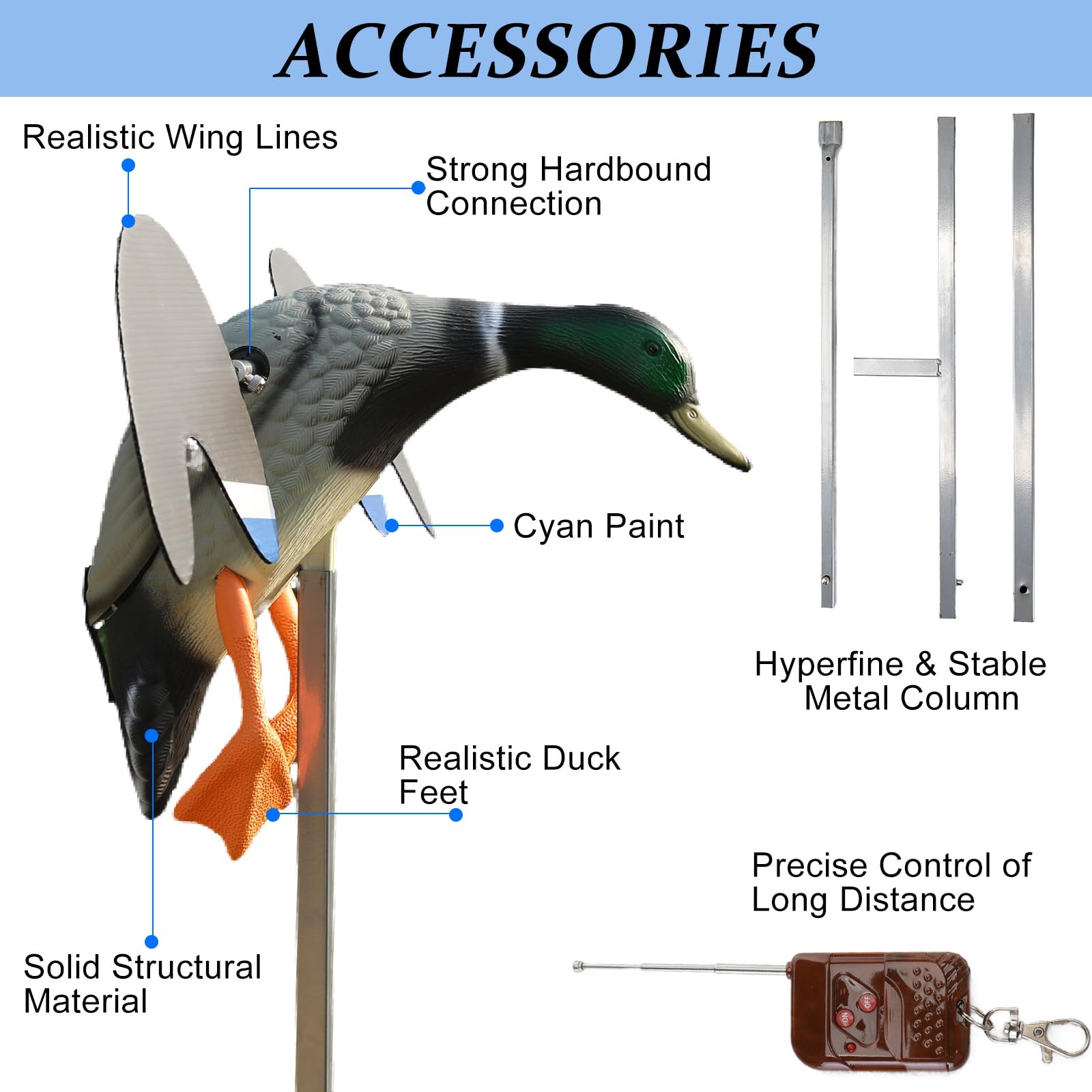 Cifavor Duck Decoys robust construction material withstands harsh outdoor conditions.