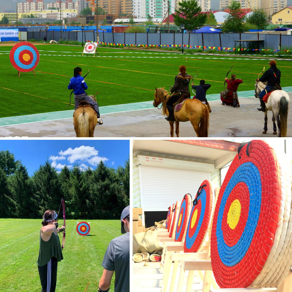 Cifupy arrow-friendly core target designed for extended practice with recurve and longbow.