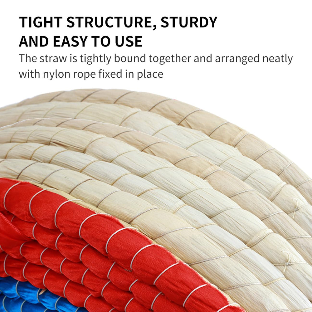 Cifupy traditional woven archery target showcasing handmade craftsmanship.
