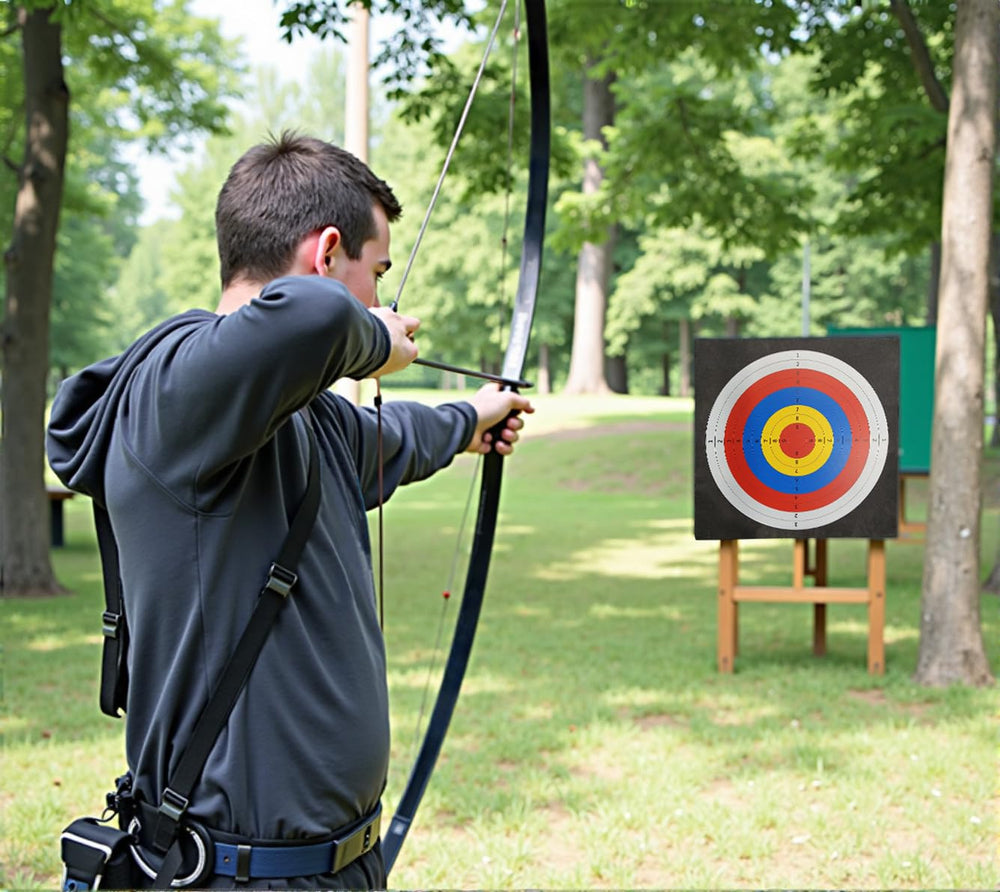 Cifupy arrow-friendly target shows compatibility with broadhead-safe use and repeated practice.