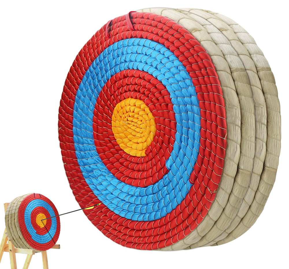 Cifupy traditional hand-made archery target 5-layers straw backyard shot illustrates durability for practice.