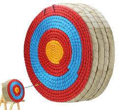 Cifupy traditional hand-made archery target 5-layers straw backyard shot illustrates durability for practice.