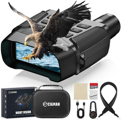 CIGMAN CNV01 night-vision display shows sharp view in low light