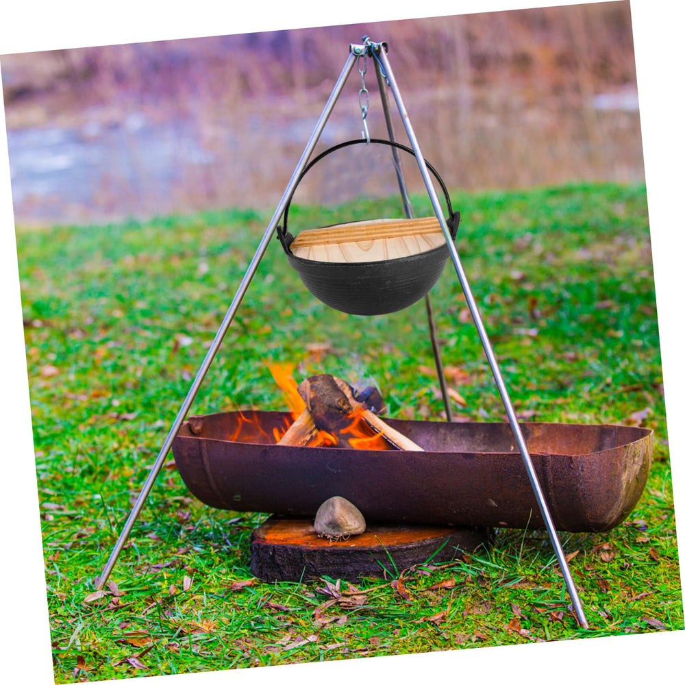 Ciieeo cast-iron stove designed for durable open-fire cooking outdoors.