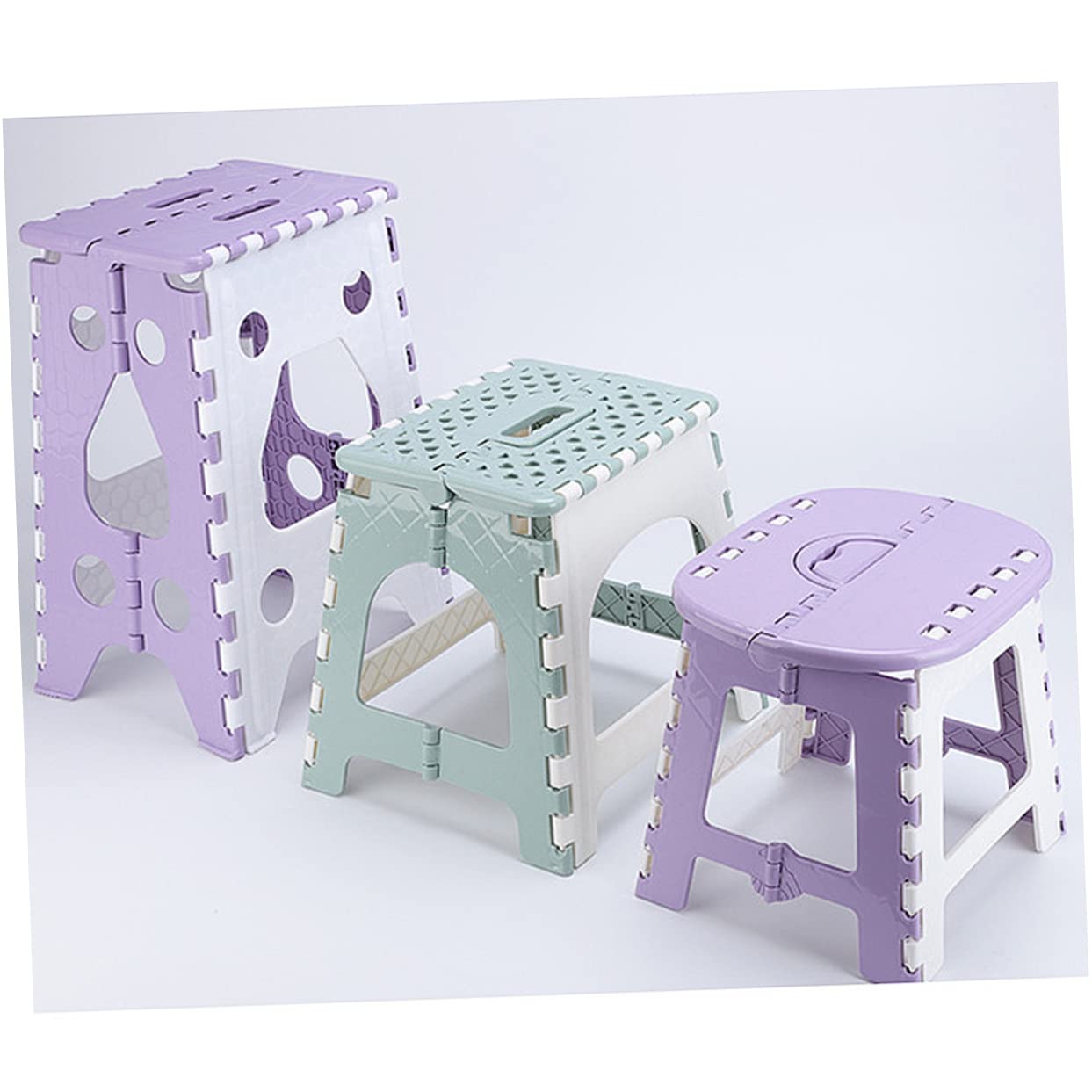 Ciieeo kitchen bathroom folding stool for easy reach items.