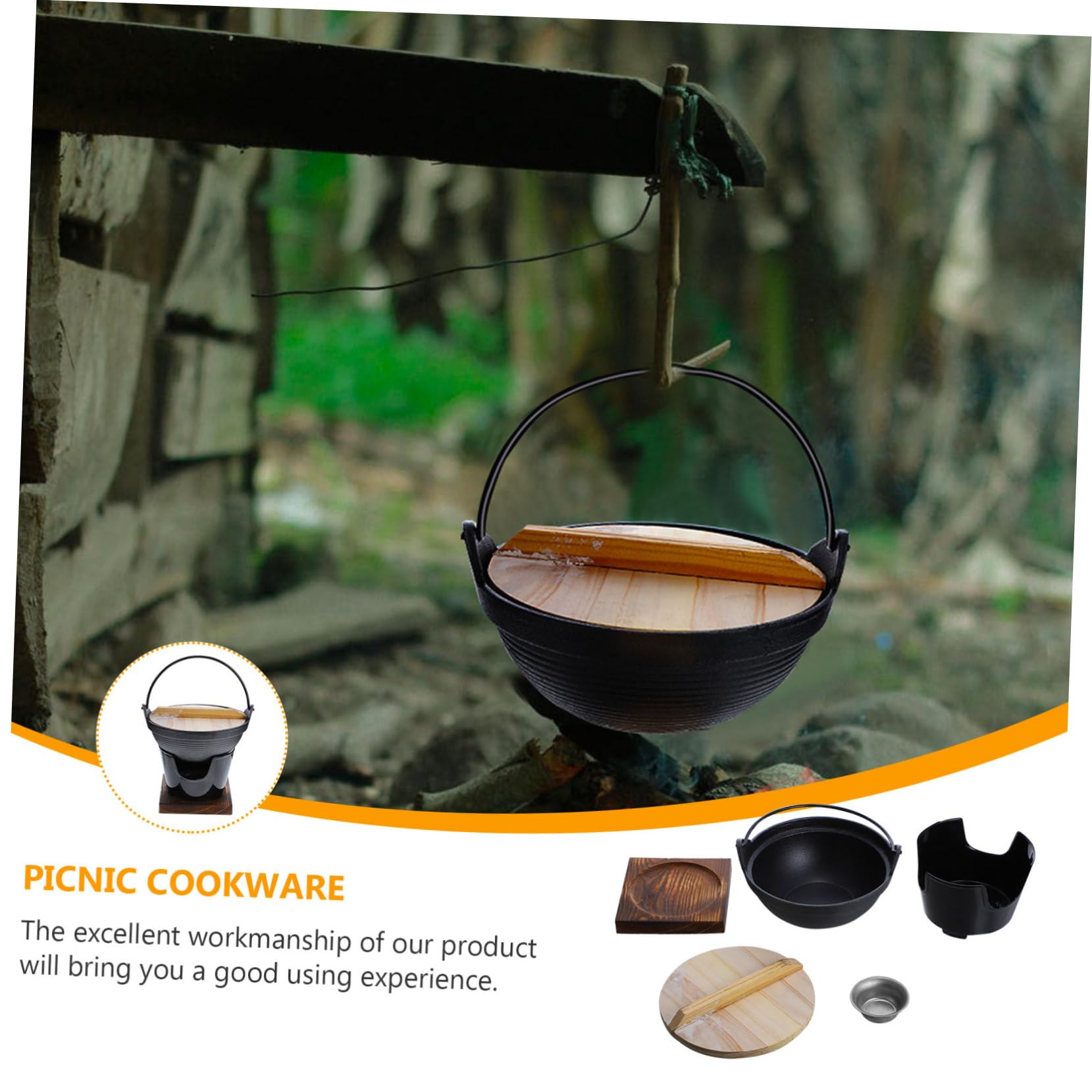 Ciieeo open-fire cooking setup ideal for camp meals and gatherings.