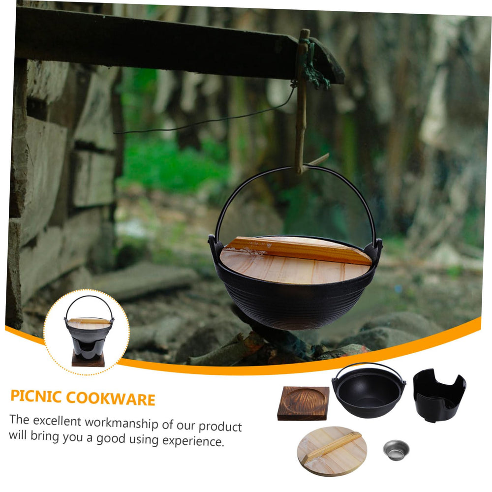 Ciieeo open-fire cooking setup ideal for camp meals and gatherings.
