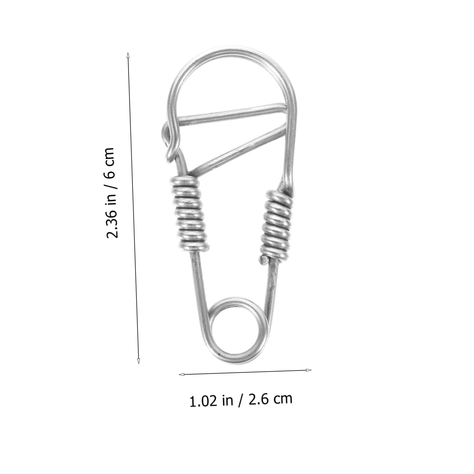 CIMAXIC heavy-duty key ring keeps keys securely attached.