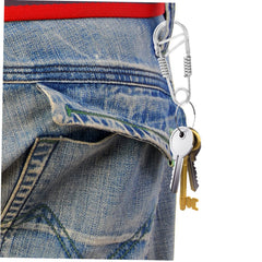 CIMAXIC silver carabiner clip for quick attachment to bags or belts.