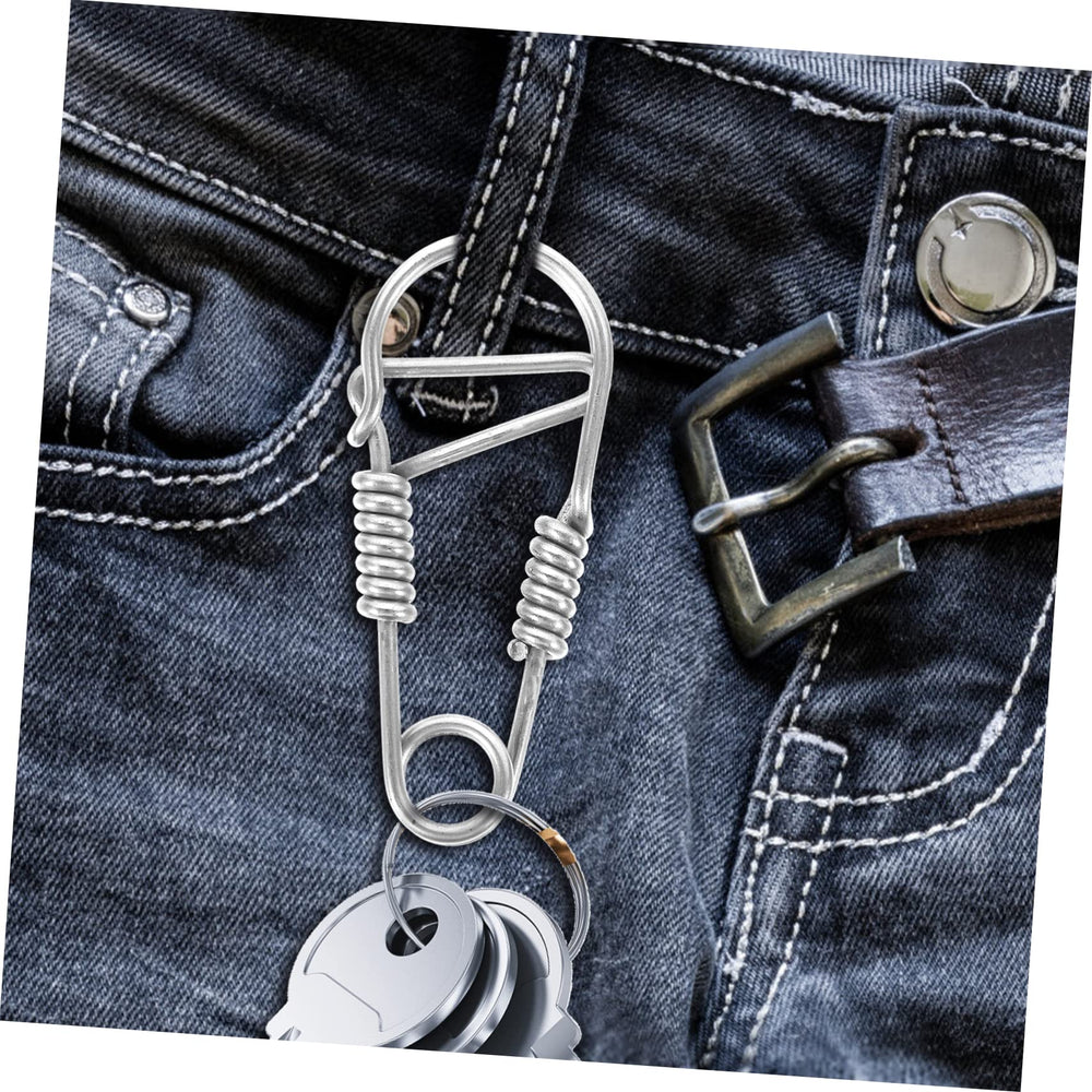 CIMAXIC small carabiner keychain for easy key organization.