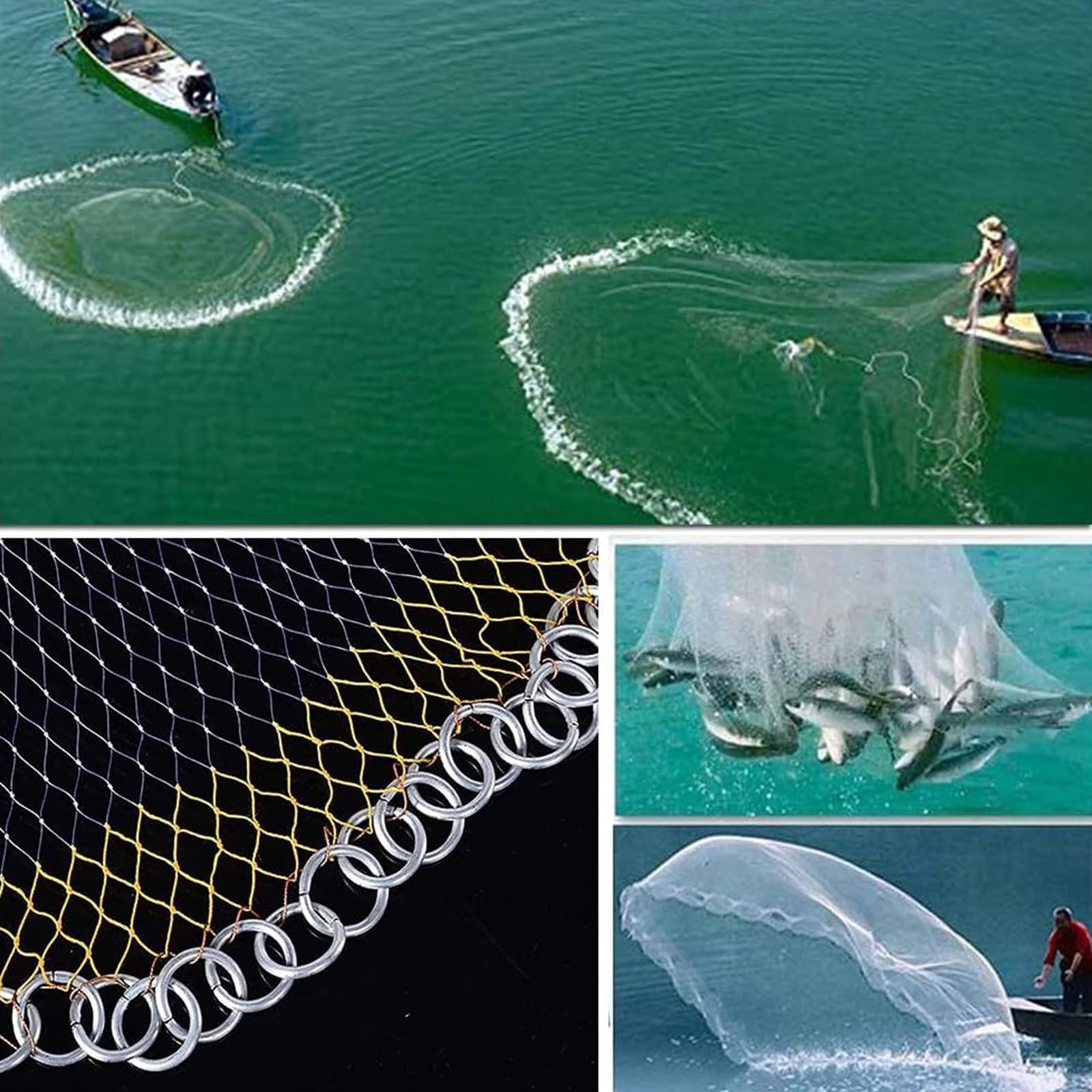 CINGHI LUSSO beginner-friendly casting net ready for first throws