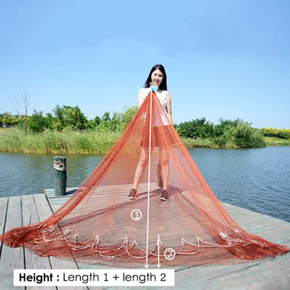 CINGHI LUSSO cast net mesh detail shows strong weave for long-lasting fishing sessions.