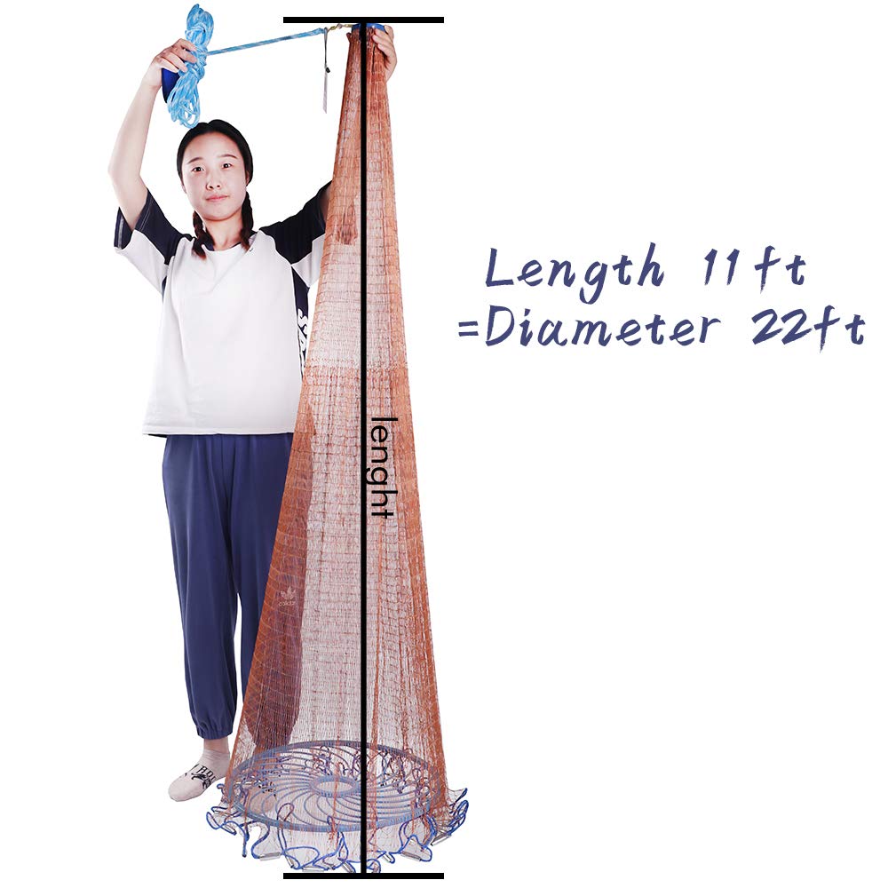 CINGHI LUSSO casting net with flying disc design for easier throws