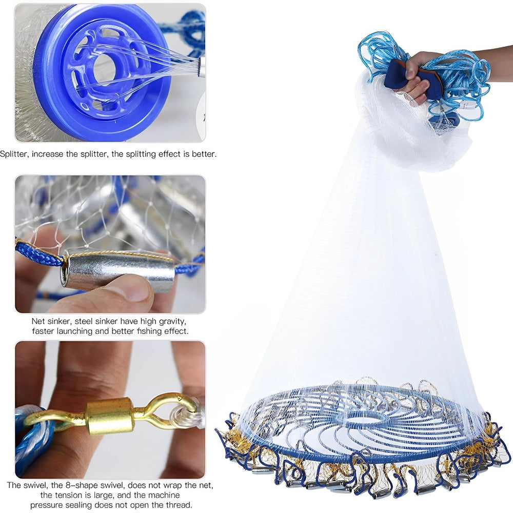 CINGHI LUSSO casting net for freshwater and saltwater environments