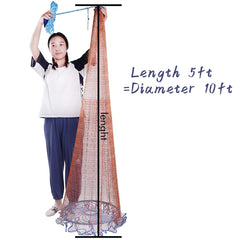 CINGHI LUSSO heavy-duty iron sinker cast net for quick submersion and strong hold.