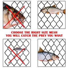 CINGHI LUSSO mesh hole 4x4cm net suited for larger baitfish.