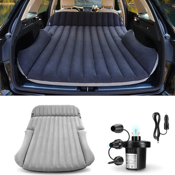 Ciremiv SUV air mattress front view shows a spacious sleep space on the go.
