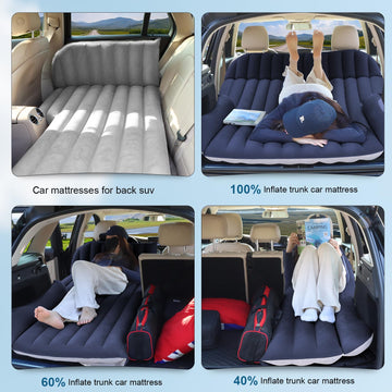 Ciremiv SUV air mattress inflation pump use demonstrates easy setup.