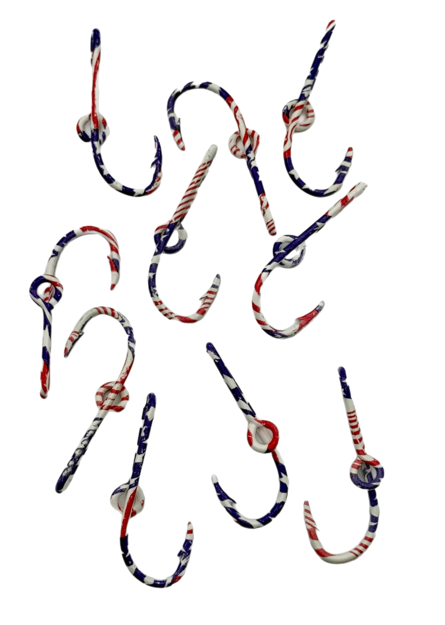 Circle B Tackle America Flag hat hook, packaging view for ready-to-ship fishing gear.