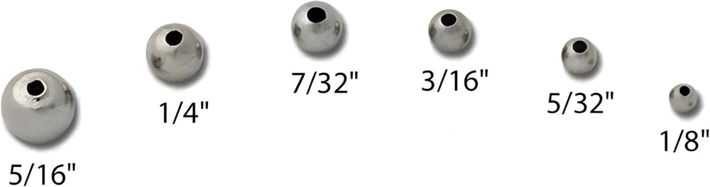 Circle B Tackle hollow nickel beads serve as bearing surfaces for spinner blades.