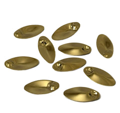 Circle B Tackle brass inline spinner blade size 3 delivers balanced action for mid-depth lures.